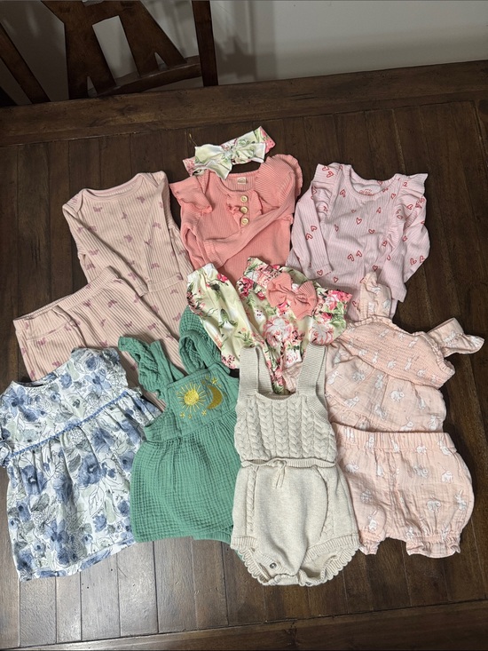 Cat & Jack Other - Bundle of 7 Baby Girl Outfits 6-9 months